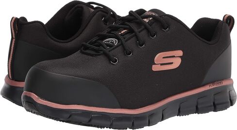 Skechers Women's Work, Sure Track - Chiton Alloy Toe Work Shoe in Saudi Arabia