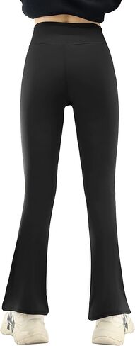 Girls’Flare Leggings Cross Waist Bell Bottoms Yoga Pants for Girls 7-14 Years in Saudi Arabia