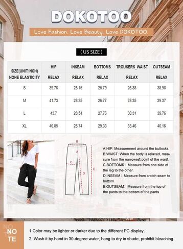 Dokotoo Womens 2023 Casual Drawstring Tie Elastic Waist Loose Capri Jogger Cargo Pants with Pockets in Saudi Arabia