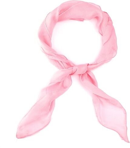 GCFIYPP 1950s Square Chiffon Scarf Sheer Square Neck Head Scarfs for Women,girls,ladies in Kuwait
