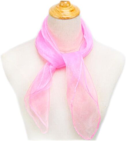 GCFIYPP 1950s Square Chiffon Scarf Sheer Square Neck Head Scarfs for Women,girls,ladies in Kuwait