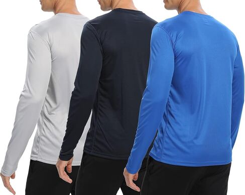 1 Pack/6 Pack Men’s Long Sleeve T Shirts,Running Sun Protection UPF 50+ Shirts Quick-Dry Workout T-Shirts in Saudi Arabia