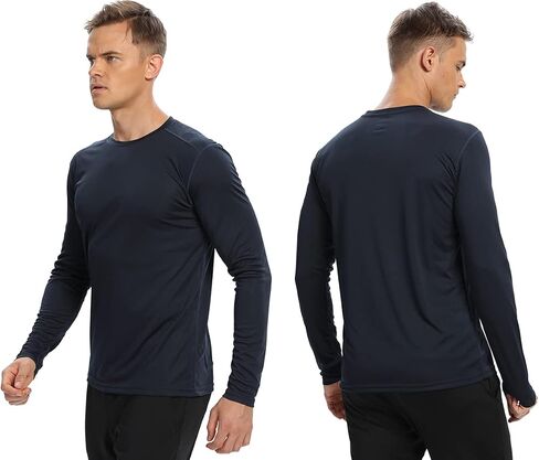 1 Pack/6 Pack Men’s Long Sleeve T Shirts,Running Sun Protection UPF 50+ Shirts Quick-Dry Workout T-Shirts in Saudi Arabia