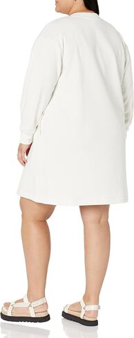 فستان سويت شيرت نسائي من Amazon Essentials منسوج Henley (متوفر بمقاس كبير) in Kuwait