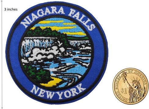 Cute-Patch Niagara Falls Newyork National Park Embroidered Iron on Patch Outdoor Life Hiking Camping Souvenir in Saudi Arabia