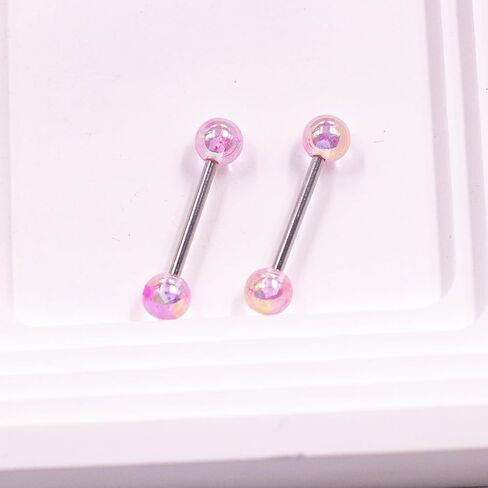 VERAMI 14G 316L Heart Nipple Rings Surgical Steel Flower Nipple Barbells Body Piercing Jewelry for Women in Kuwait