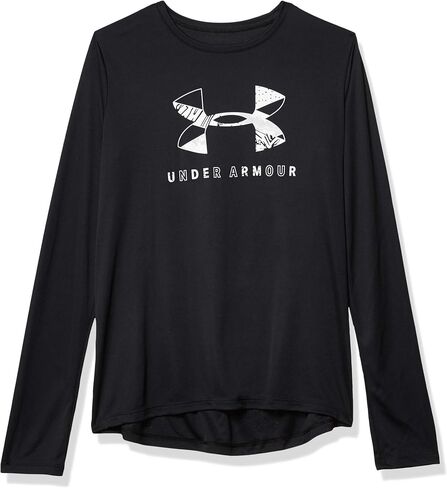 تي شيرت طويل الأكمام يحمل شعار Under Armour للفتيات in Saudi Arabia