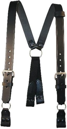 Boston Leather Fireman's Suspenders With Loop Attachment - Size Regular (39-1/2" - 45-1/2") in Saudi Arabia