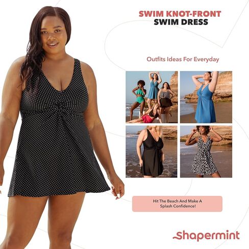 فستان سباحة بعقدة أمامية من SHAPERMINT Essentials in Kuwait