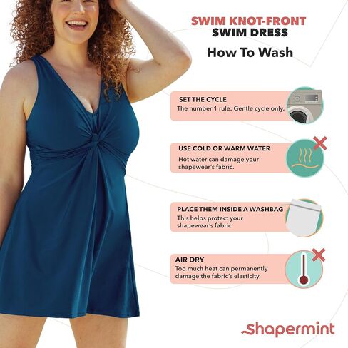 فستان سباحة بعقدة أمامية من SHAPERMINT Essentials in Kuwait