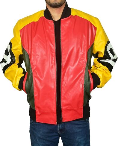 EASTIFIED Mens 8 Ball Pool Billiard Cue Bomber Faux Leather 90's Retro Jacket in Saudi Arabia