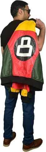 EASTIFIED Mens 8 Ball Pool Billiard Cue Bomber Faux Leather 90's Retro Jacket in Saudi Arabia