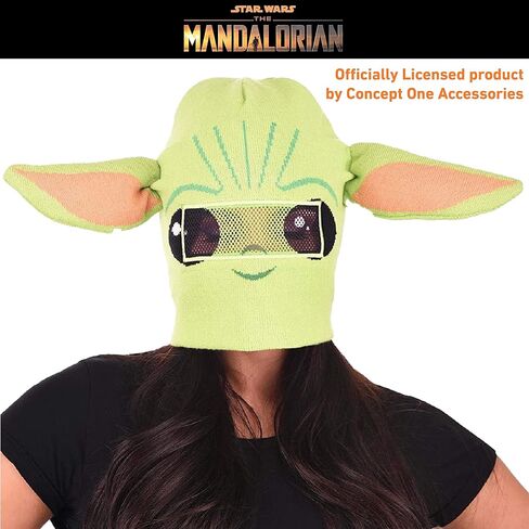 قبعة صغيرة قابلة للطي للرجال من Concept One Star Wars The Mandalorian The Child، باللون الأخضر، مقاس واحد in Saudi Arabia