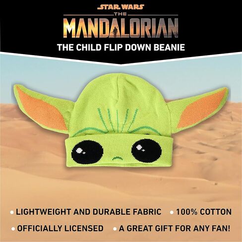 قبعة صغيرة قابلة للطي للرجال من Concept One Star Wars The Mandalorian The Child، باللون الأخضر، مقاس واحد in Saudi Arabia