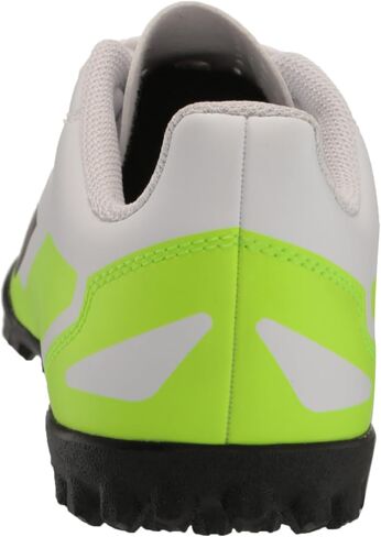 حذاء adidas Soccer X Crazyfast.4 Turf (للأطفال الصغار/الأطفال الكبار) أبيض/أسود أساسي/Lucid Lemon 5 Big Kid M in Kuwait