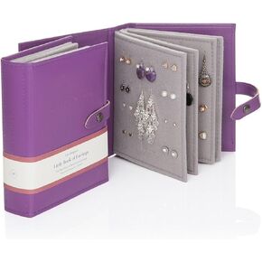 Large Size - Little Book of Earrings - A Small Book for Keeping Your Earrings Safe! (Purple) in Saudi Arabia