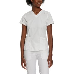 Landau Proflex Tailored Fit Comfort Stretch 3-Pocket Scrub Top for Women 4160