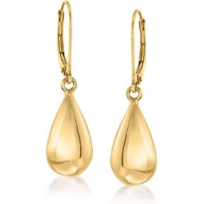Ross-Simons Italian 18kt Yellow Gold Teardrop Earrings in Saudi Arabia