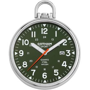 Gotham Men's Sport Series Stainless Steel Analog Quartz Date Pocket Watch # GWC14109SG in Saudi Arabia