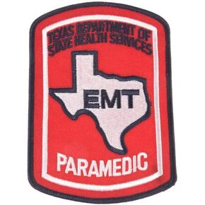 Texas Paramedic Patch TX EMT Embroidered EMS - F 70 in Saudi Arabia