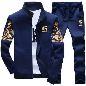 AOTORR Men's Tracksuit Athletic Sports Casual Full Zip Warm Jogging Sweatsuit