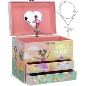 Jewelkeeper Unicorn Music Box & Little Girls Jewelry Set - 3 Unicorn Gifts for Girls - Jewelry Box for Girls