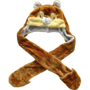 قبعة بغطاء رأس على شكل حيوانات من Sister Novelties للأطفال والكبار مقاس واحد، قبعة على شكل حيوانات مع قفازات in Kuwait