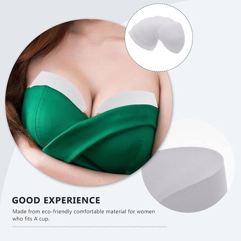 3 Pairs Push Up Swimsuit Pads, Bra Liners, Removable Bra Cups, Sports Bra Inserts Pads, Bra Insert, Sports Bra Padding Inserts (White) in Saudi Arabia