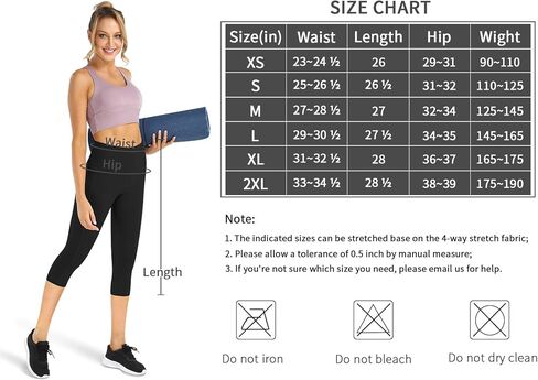 Fengbay بنطال يوجا عالي الخصر مع جيوب، بنطال كابري للنساء للتحكم في البطن والجري في 4 اتجاهات، بنطال ضيق للتمرين in Kuwait