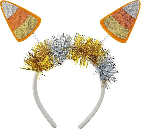 LUX ACCESSORIES Halloween Festive Candy Corn Boppers Fashion Headband in Kuwait