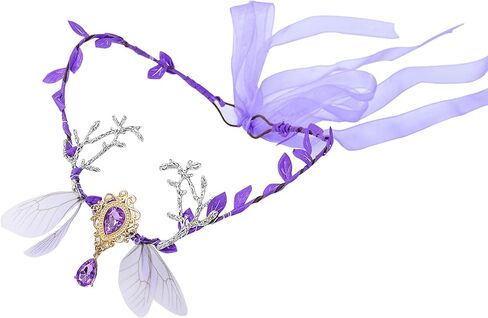 GICEY Fairy Crowns for Women Handmade Elf Crown Headpiece Renaissance Accessories Women Fairy Accessories for Ren Faire Dress in Saudi Arabia