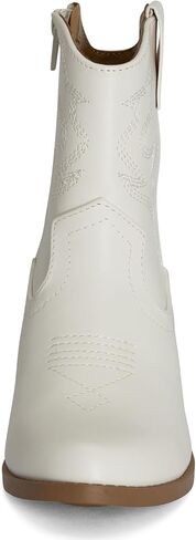 CHANCHITO-K ~ Girls Western Low Stacked Heel Pointed Toe Cowgirl Ankle Boots with Side Zipper in Kuwait