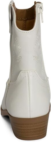 CHANCHITO-K ~ Girls Western Low Stacked Heel Pointed Toe Cowgirl Ankle Boots with Side Zipper in Kuwait