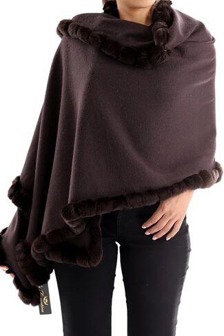 لفافة La Fiorentina للسيدات مع زخرفة من فراء ريكس in Kuwait