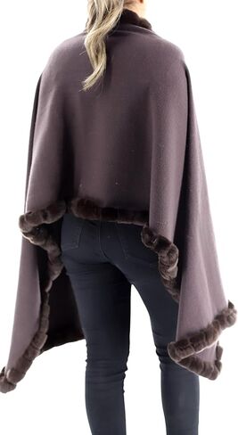 لفافة La Fiorentina للسيدات مع زخرفة من فراء ريكس in Kuwait