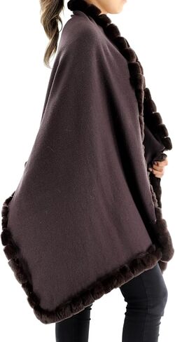 لفافة La Fiorentina للسيدات مع زخرفة من فراء ريكس in Kuwait