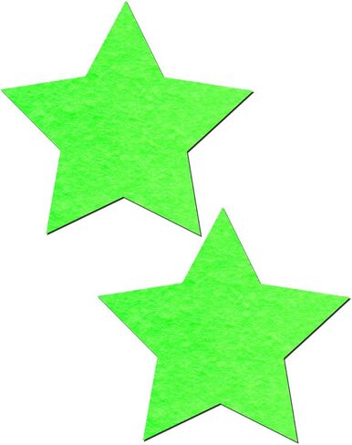 PASTEASE Star Pasties - Nipple Covers for Festivals, Raves, & Lingerie | Halloween Accessory | Latex Free & Made in USA (Glitter Silver Star) in Kuwait