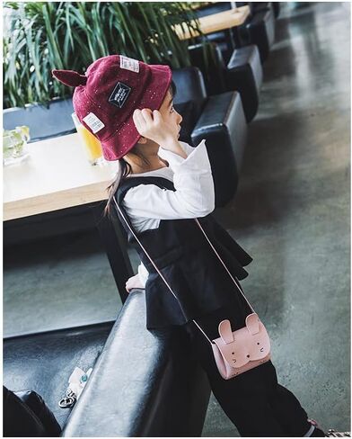 Charmly Cute Fashionable Handbag Shoulder Bags Small Coin Purse Crossbody Bags PU Leather for Children Kids Girls Toddler baby Girls Little Girls Pink-Rabbit in Saudi Arabia