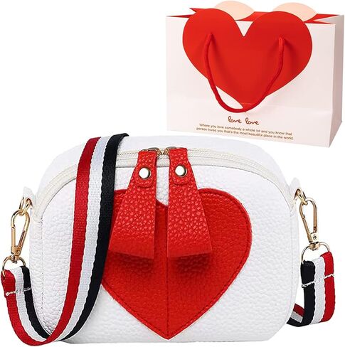 محفظة SJkunni للفتيات الصغيرات، حقيبة يد طويلة تمر بالجسم للأطفال الصغار هدية عيد ميلاد مع حقيبة هدايا in Kuwait