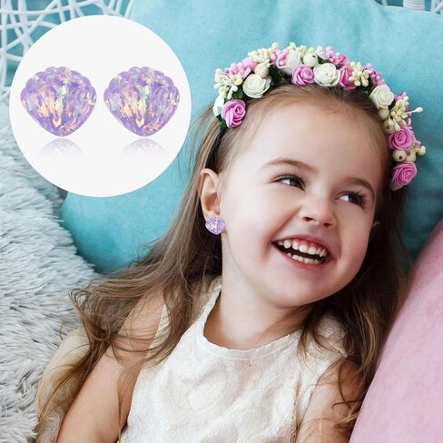 43 زوجًا من الاقراط بمشبك للبنات لا تسبب الحساسية للاطفال، مجموعة اقراط بتصميم فراشة وفراولة اميرة لطيفة متدلية للبنات الصغيرات، مجوهرات زنك، بدون احجار كريمة, الزنك, لا أحجار كريمة in Kuwait