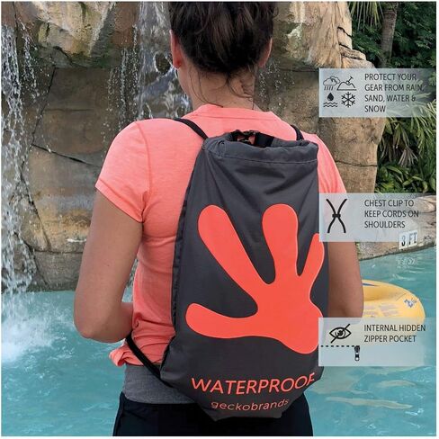 حقيبة ظهر برباط 10 لتر مقاومة للماء من جيكو براندز - حقيبة خفيفة الوزن قابلة للطي للتجفيف in Kuwait