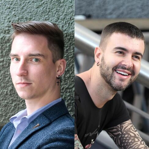 14 زوج من اقراط الستانلس ستيل للرجال - تصميم صليب اسود عصري - اقراط تيتانيوم مضادة للحساسية - مناسبة لجميع المناسبات، ستانلس ستيل، زركونيا مكعب in Kuwait