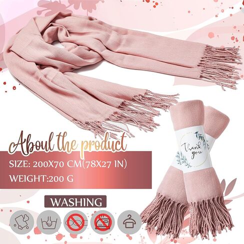 25 Pcs Shawl Bulk Thank You Favor Guest Bulk Shawls for Wedding Favors Christmas Thanksgiving Day Party Favors in Saudi Arabia