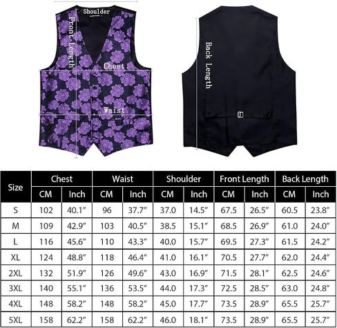 Barry.Wang صدرية رسمية للرجال من Barry.Wang منقوشة برقبة على شكل حرف V مناسبة للحفلات الراقصة وحفلات الزفاف in Kuwait