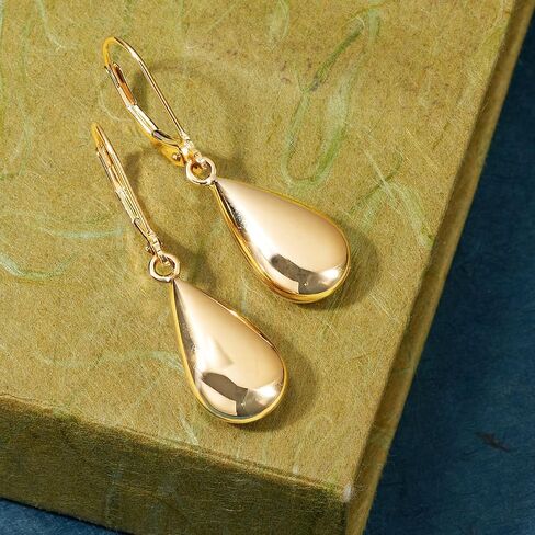Ross-Simons Italian 18kt Yellow Gold Teardrop Earrings in Saudi Arabia
