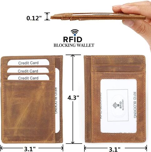 Engraved Pocket Wallet To My Son Dad Husband, Personalized Gift Slim Cards Case Money Clips (Card holder to grandpa) in Saudi Arabia