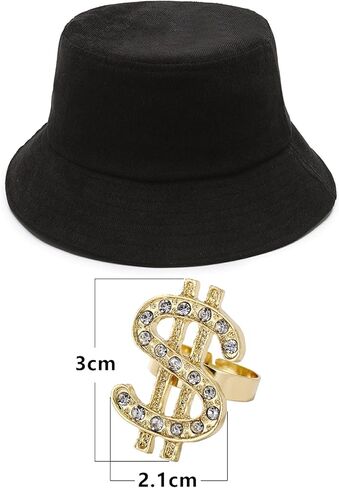 Z-Shop Men's Halloween 80s 90s Decades Rapper Costume Outfit in Kuwait