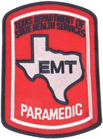 Texas Paramedic Patch TX EMT Embroidered EMS - F 70 in Saudi Arabia