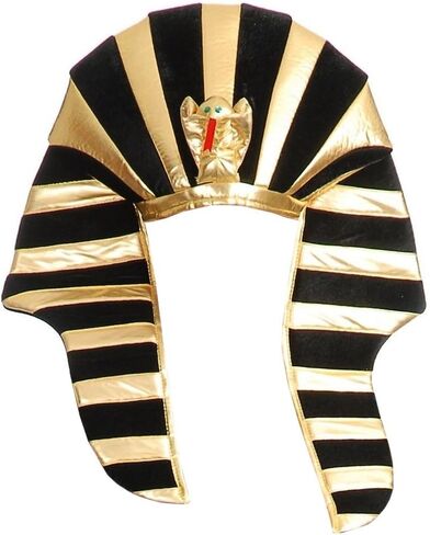 Tigerdoe Egyptian Costume - 3 Pc Set - Pharaoh Hat, Cuffs, Cobra King Cane - Pharaoh Costume in Saudi Arabia