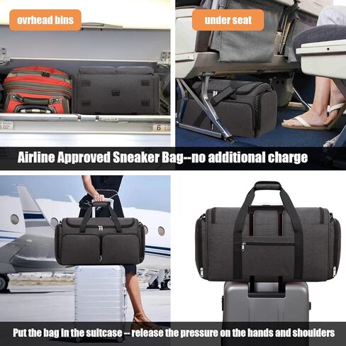 Sneaker Bag Travel Shoes Duffel Bag Men Women Gym Sport Luggage Duffle Carrying Case Bag Divider Adjustable Compartment Portable Soccer Athletic Shoes Carrier Heavy Duty Traveling Accessories in Kuwait